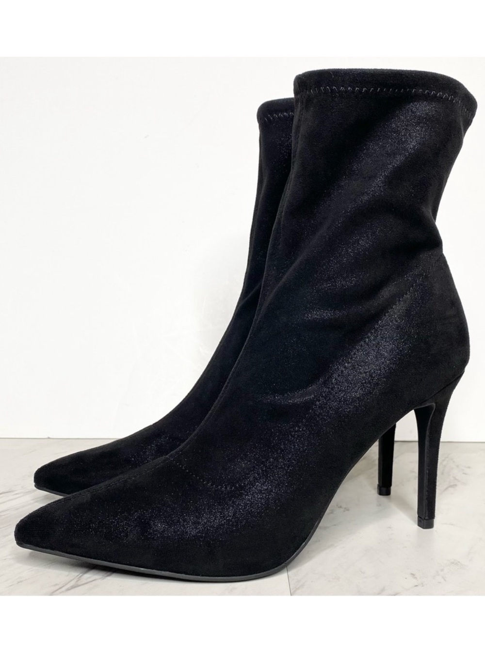 New! BP Braylee Black Shimmer Pointed Toe Bootie 10M